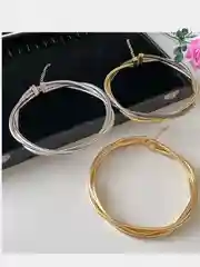 Серебряный чокер/колье многослойное