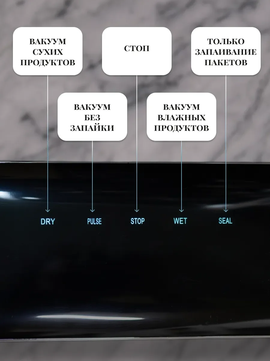 Тёмно-бирюзовый вакууматор для продуктов вакуумный упаковщик