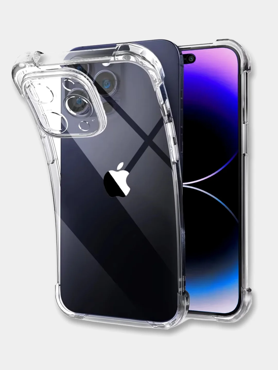 Противоударный чехол прозрачный iPhone 11 12 13 14 15 16 Pro Max mini 7/8/Plus XS XR айфон