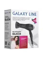 Фен для волос Galaxy LINE GL 4334, черный, 2100 Вт, 2 скорости потока воздуха