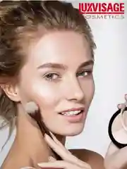 Кисть косметическая LUXVISAGE № 4, для растушевки теней, плоская