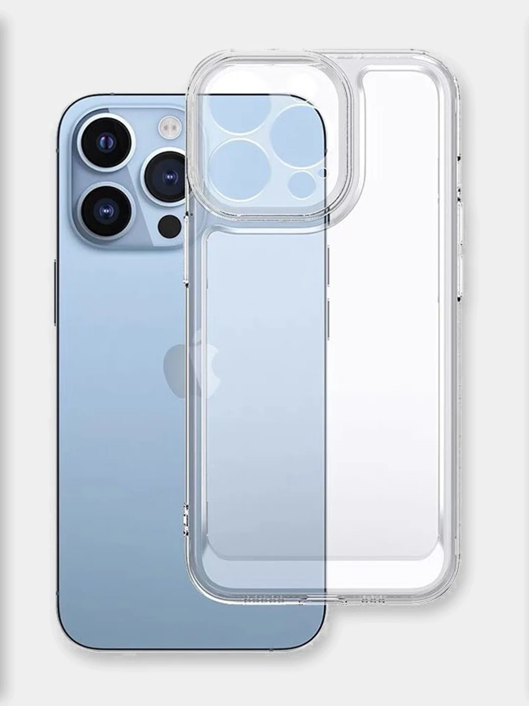 Чехол для iPhone, Айфон 7, 11, 12, 13, 14, 15, XR, Pro, Max, прозрачный и чёрный