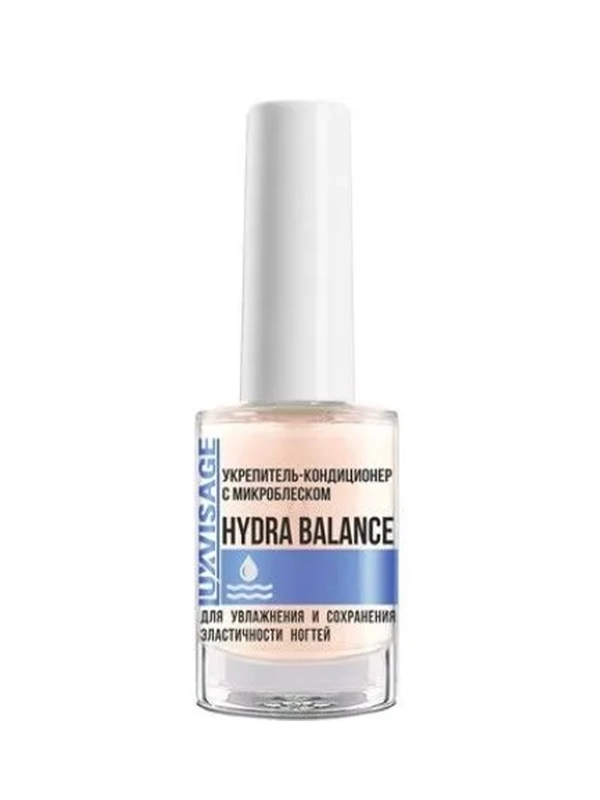 Укрепитель LUXVISAGE HYDRA BALANCE, для увлажнения и сохранения эластичности ногтей, 9 г