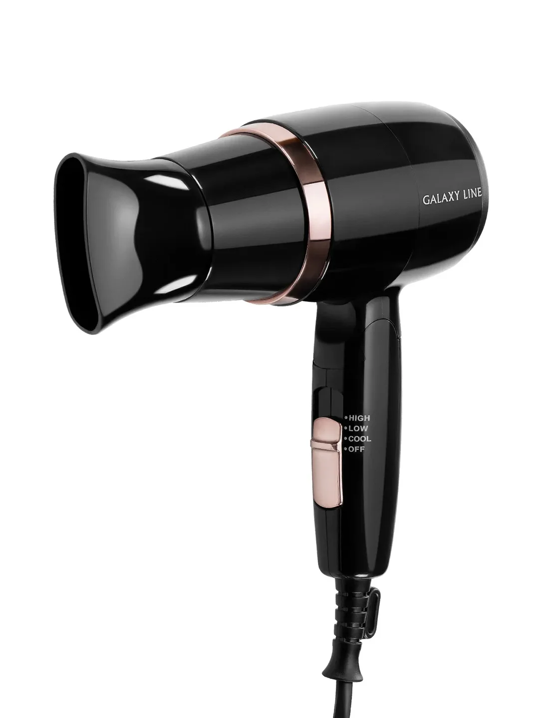 Фен для волос Galaxy LINE GL 4354, черный, 1600 Вт