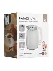 Белый чайник электрический Galaxy LINE GL 0364, белый, пластик