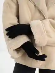Черный перчатки женские сенсорные