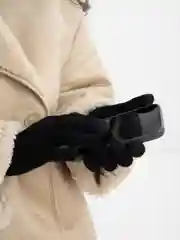 Черный перчатки женские сенсорные