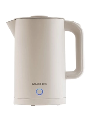 Чайник электрический Galaxy LINE GL 0362, бежевый, пластик