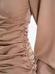 Песочный хаки женское платье вечернее