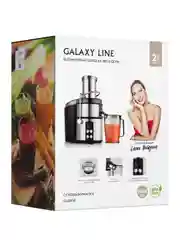 Соковыжималка Galaxy LINE GL 0808, серебристый, центробежная, 1500 Вт, 19000 об/мин
