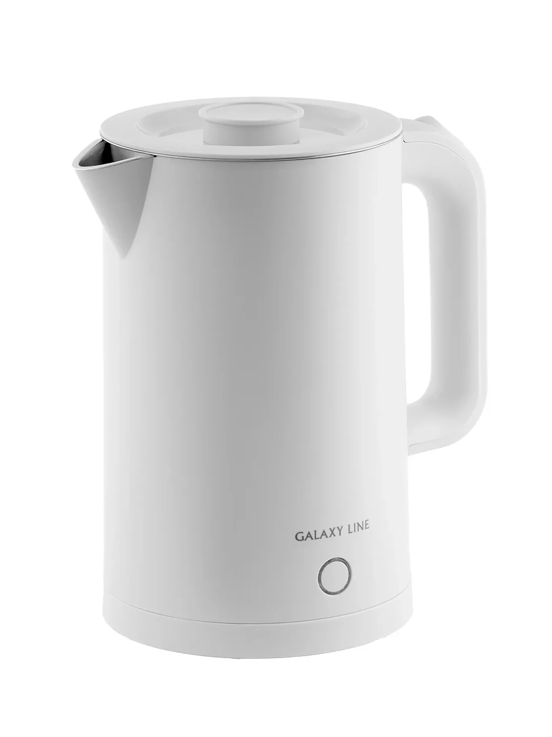 Белый чайник электрический Galaxy LINE GL 0362, бежевый, пластик