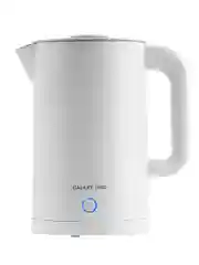 Белый чайник электрический Galaxy LINE GL 0362, бежевый, пластик