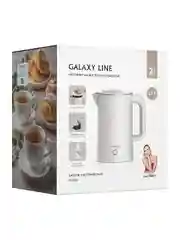 Белый чайник электрический Galaxy LINE GL 0362, бежевый, пластик