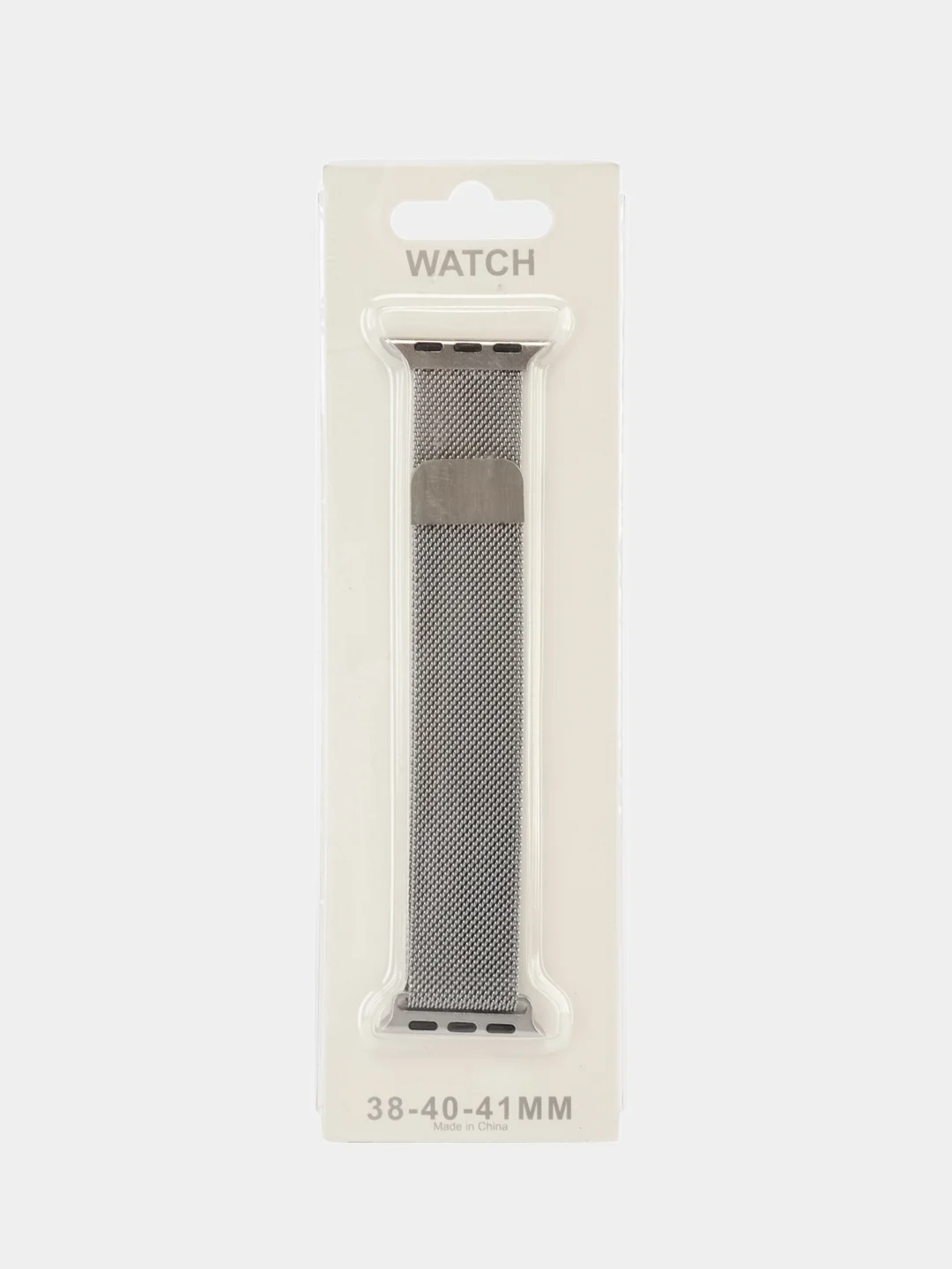 Серебряный ремешок для смарт часов Apple Watch миланская петля, металлический 38/40/41/42/44/45/49 мм