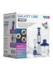 Блендерный набор Galaxy LINE GL 2129, синий с серебристым, погружной, 900 Вт