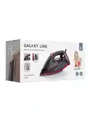 Утюг Galaxy LINE GL 6133, черный с розовым, паровой, 3200 Вт