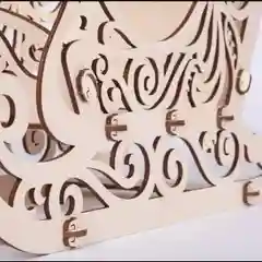 Новогодние большие санки из дерева 44*17*22 см