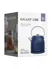 Чайник электрический Galaxy LINE GL 0334, синий, металл, 2200 Вт, 1,5 л