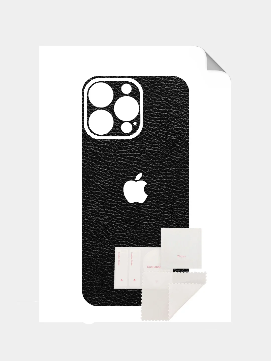 Угольный защитная пленка на iPhone 16 Pro под карбон на заднюю часть,под кожу, на зад, назад,для