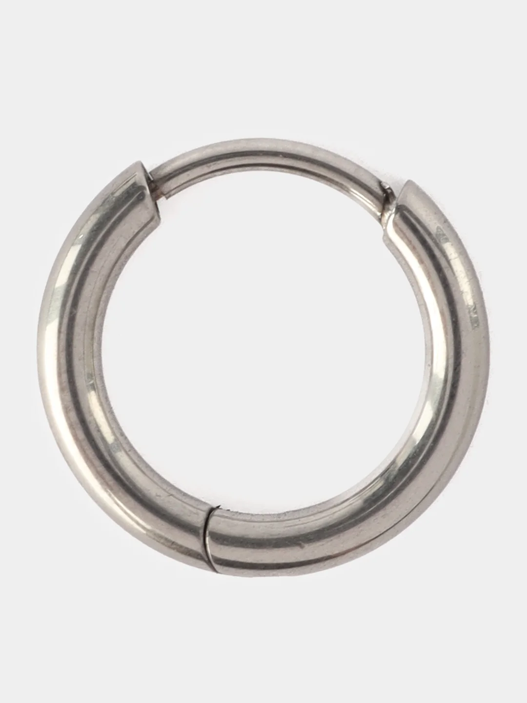 Серый металлик кольцо-кликер  для пирсинга, из титана, серия "TITANIUM" для носа, уха