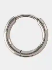 Серый металлик кольцо-кликер  для пирсинга, из титана, серия "TITANIUM" для носа, уха