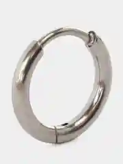 Серый металлик кольцо-кликер  для пирсинга, из титана, серия "TITANIUM" для носа, уха