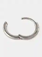 Серый металлик кольцо-кликер  для пирсинга, из титана, серия "TITANIUM" для носа, уха