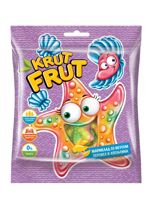 Жевательный мармелад KRUT FRUT Звездочки, 100 г