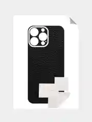 Угольный защитная пленка на iPhone 16 Pro Max под карбон на заднюю часть,под кожу, на зад, назад