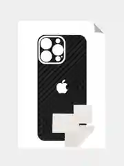 Черный защитная пленка на iPhone 16 Pro Max под карбон на заднюю часть,под кожу, на зад, назад