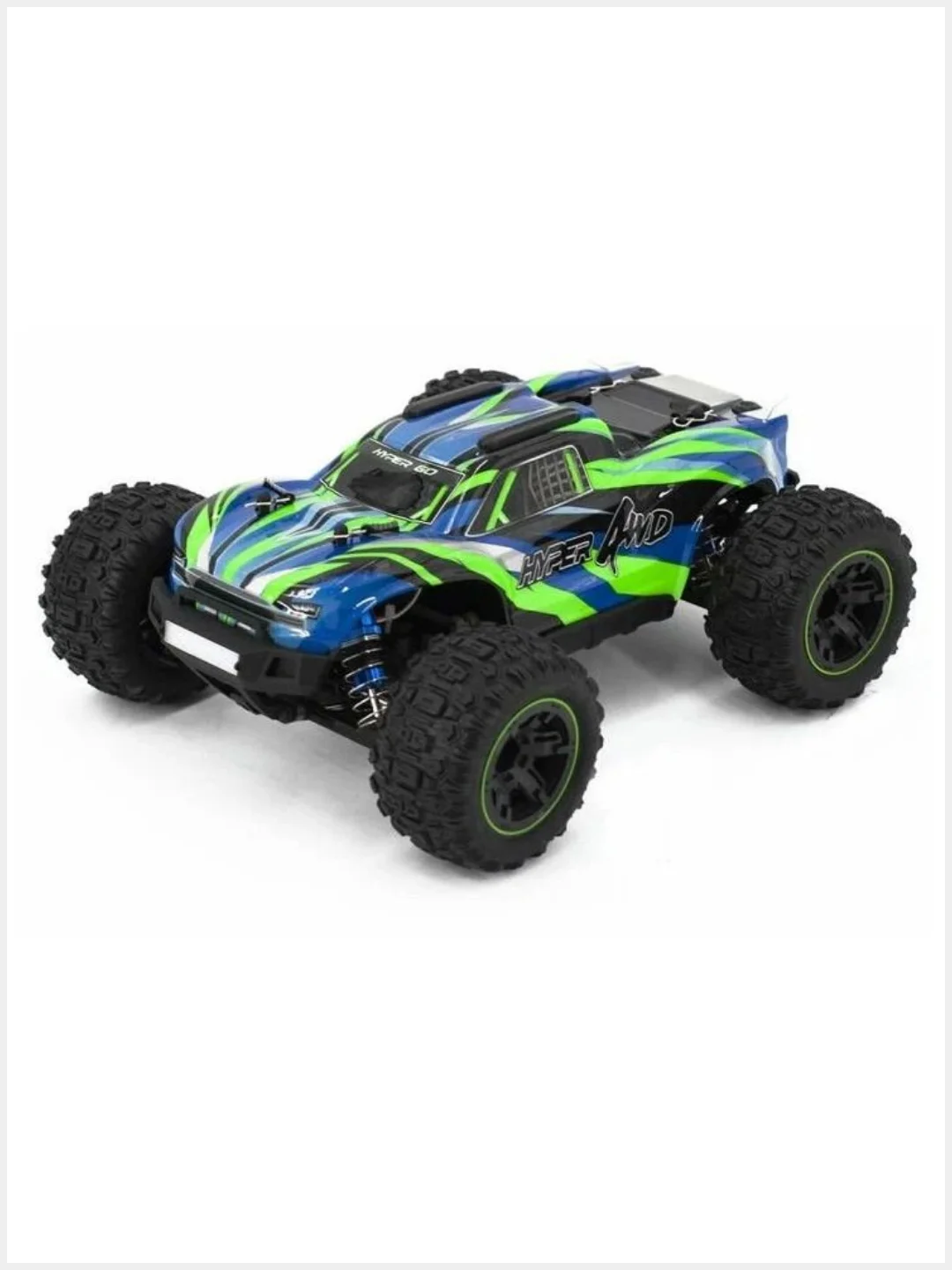 Зеленый радиоуправляемый монстр MJX Hyper Go 16108 4WD 2.4G LED 1/16 RTR