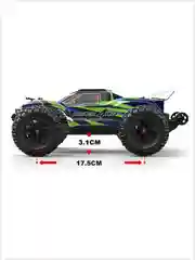 Зеленый радиоуправляемый монстр MJX Hyper Go 16108 4WD 2.4G LED 1/16 RTR