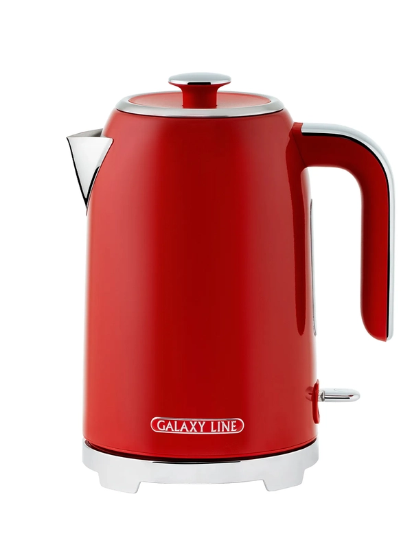 Чайник электрический Galaxy LINE GL 0349, феррари, металл, 2200 Вт, 1,7 л,