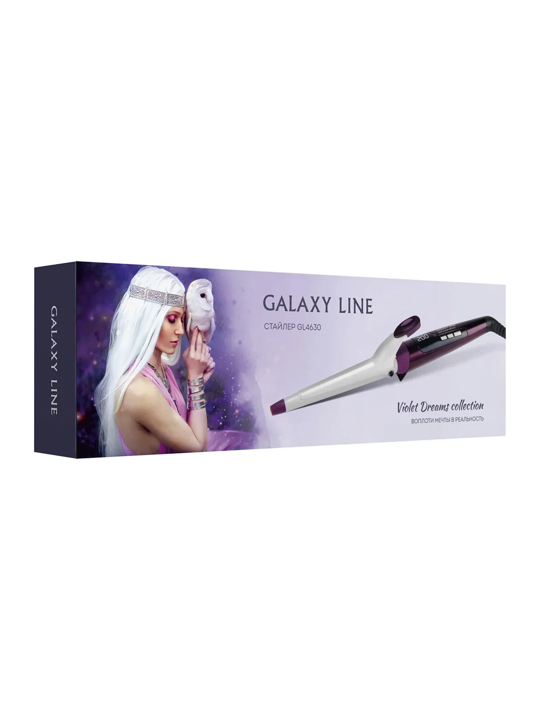 Стайлер Galaxy LINE GL 4630, violet dreams, 45 Вт