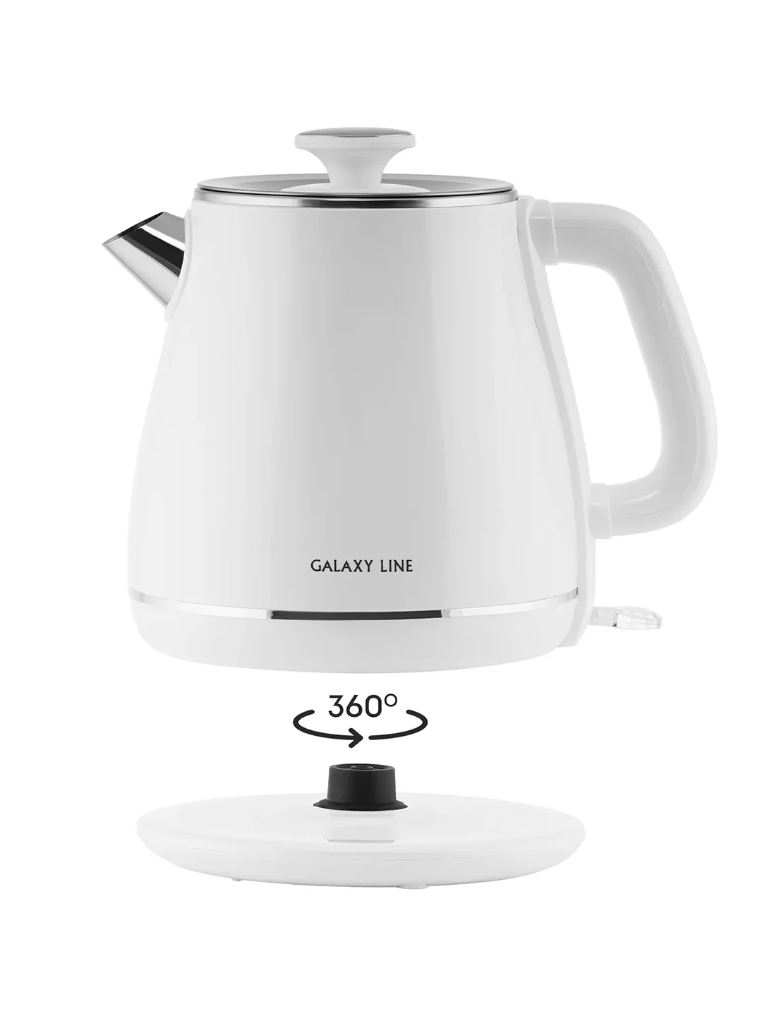 Белый чайник электрический Galaxy LINE GL 0331, белый