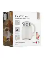 Бежевый чайник электрический Galaxy LINE GL 0363, бежевый, пластик