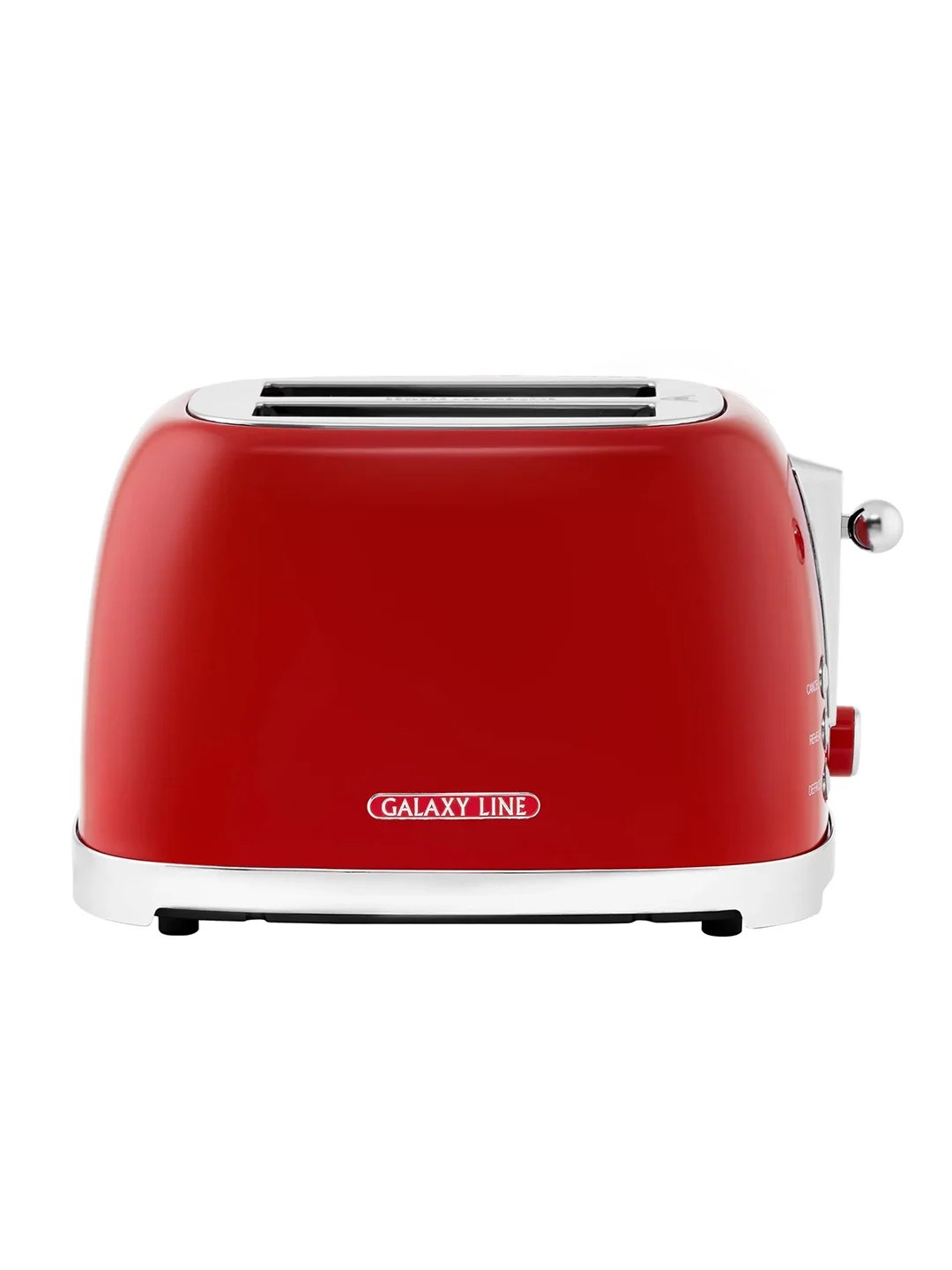 Тостер электрический Galaxy LINE GL 2919, феррари, металл, 900 Вт,