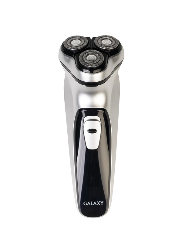 Бритва Galaxy LINE GL 4209, серебряный с черным, роторная, аккумуляторная