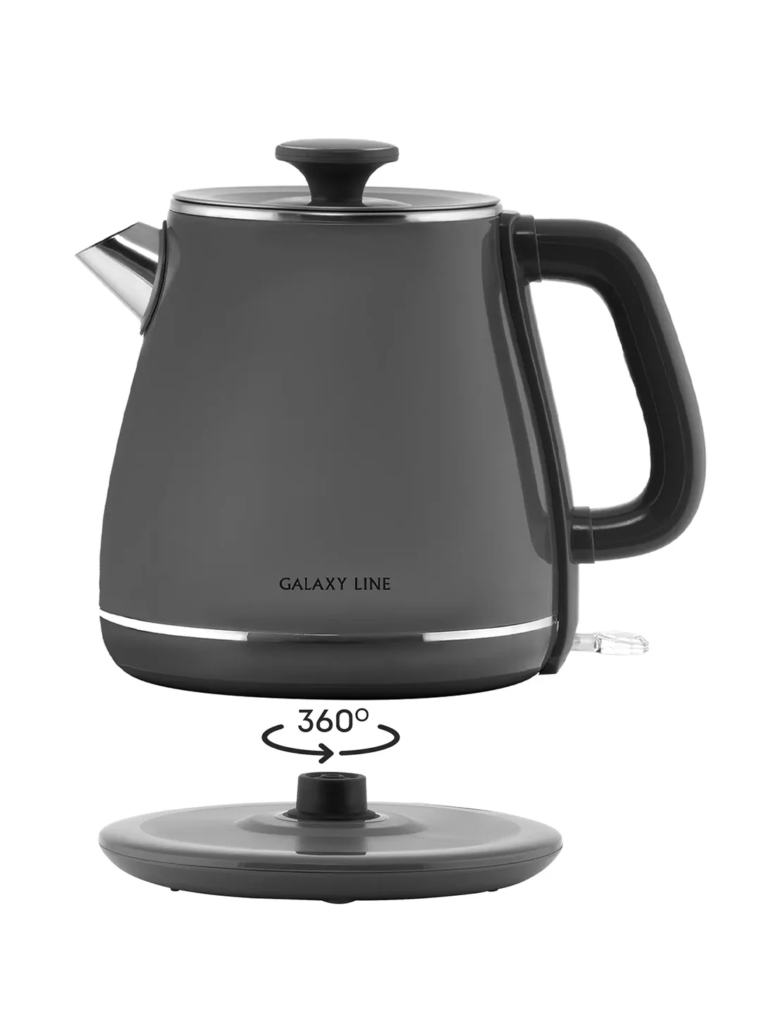 Серый чайник электрический Galaxy LINE GL 0331, белый
