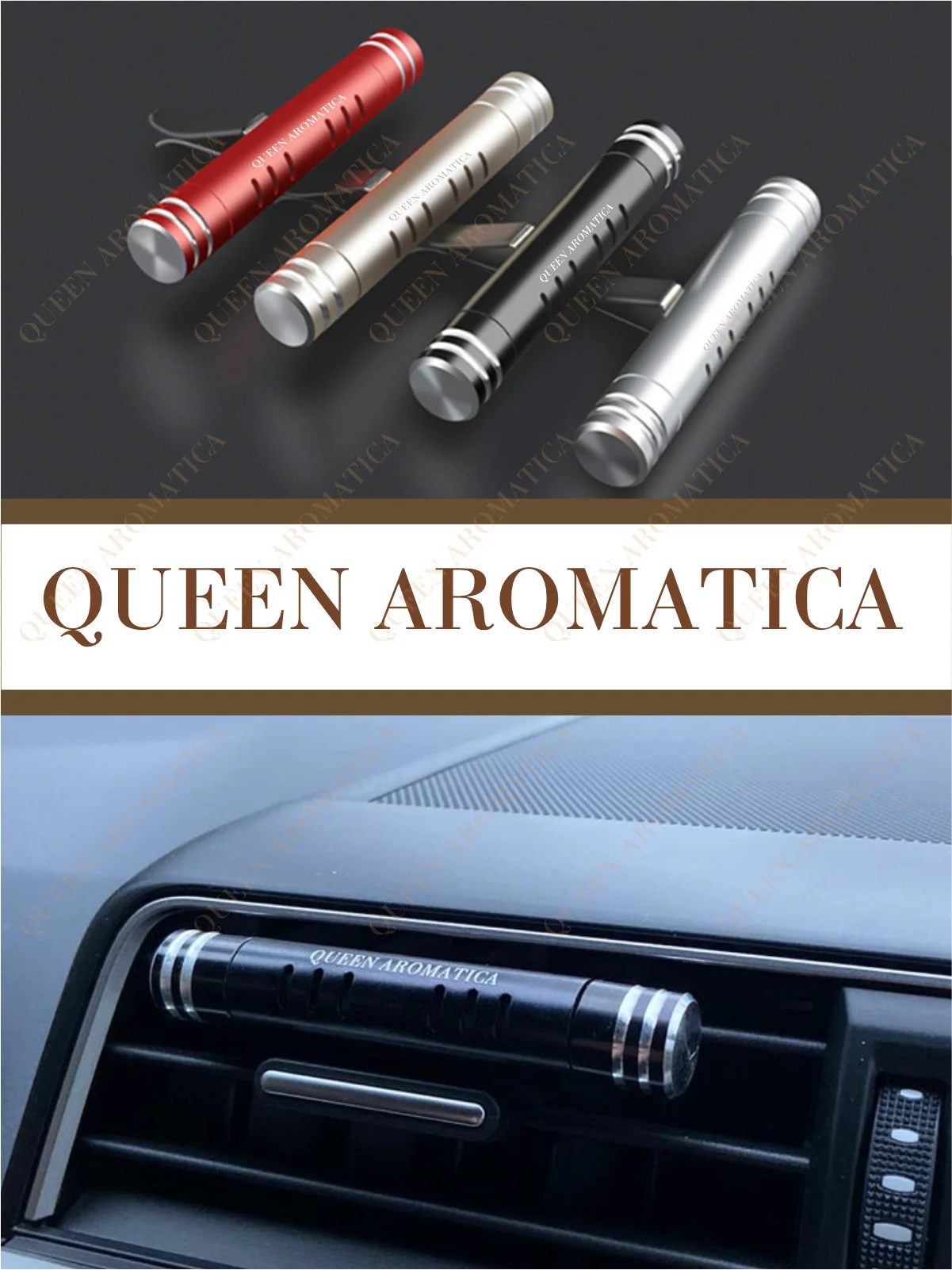 Queen Aromatica Ароматаизатор автомобильный в дефлектор. Deflector + 3 стика. Набор