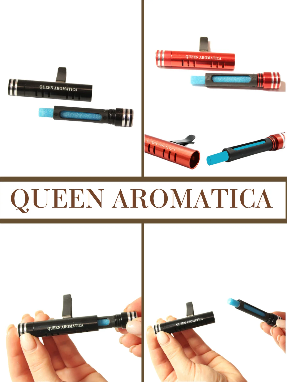 Queen Aromatica Ароматаизатор автомобильный в дефлектор. Deflector + 3 стика. Набор