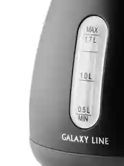 Черный чайник электрический Galaxy LINE GL 0343, горький шоколад, металл, 2200 Вт, 1,7 л
