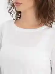 Белый лонгслив спортивный быстросохнущий женский
