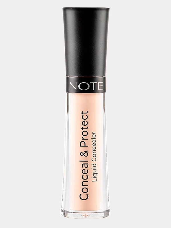 Консилер жидкий маскирующий защитный Note Cosmetique conceal & protect liquid concealer