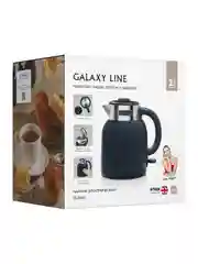 Синий чайник электрический Galaxy LINE GL 0363, бежевый, пластик