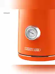 Чайник электрический Galaxy LINE GL 0351, апельсиновый фреш, металл, 2200 Вт, 1,7 л,