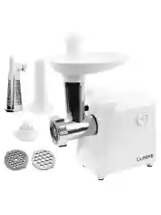 Белый мясорубка LUMME LU-MG2112B 3500Вт. Нож нерж.сталь, металлический шнек, функция реверс