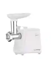 Белый мясорубка LUMME LU-MG2112B 3500Вт. Нож нерж.сталь, металлический шнек, функция реверс