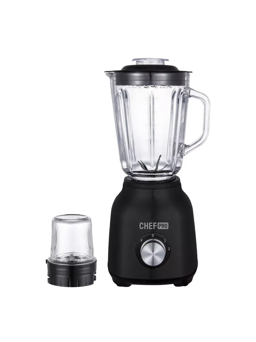 Черный стационарный блендер CHEF PRO CF-KP1102B черный/сталь