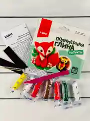 Пластилин для творчества полимерная глина Лиса Ежик Лори